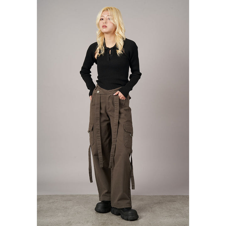Cross Belt Cargo Pants