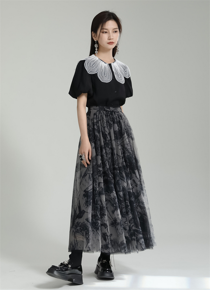Tulle flower skirt