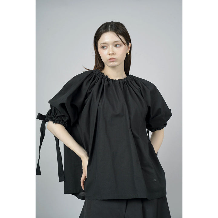 Gathered Shirring Blouse