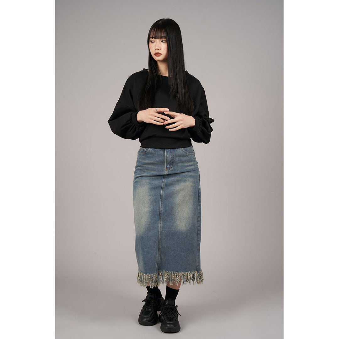 Back Ribbon Pullover