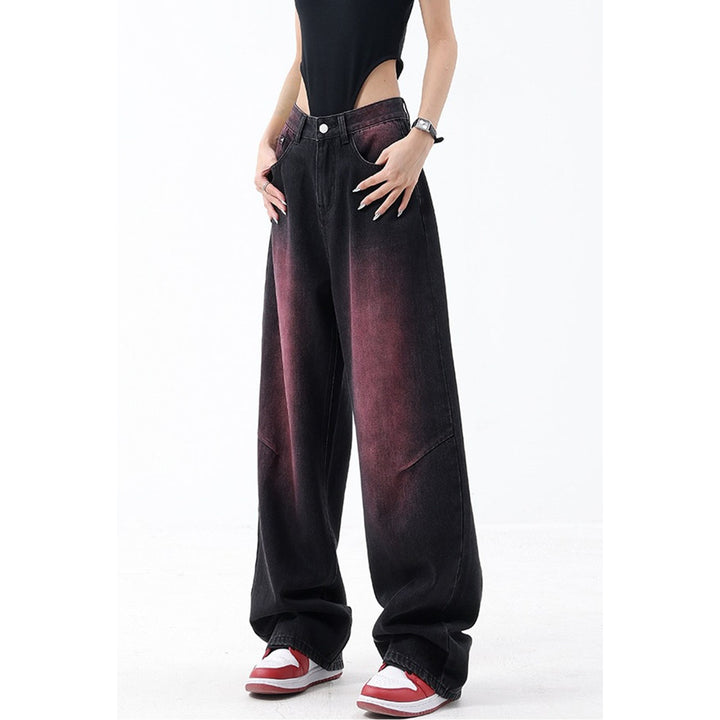 Neon Color Black Denim Jeans