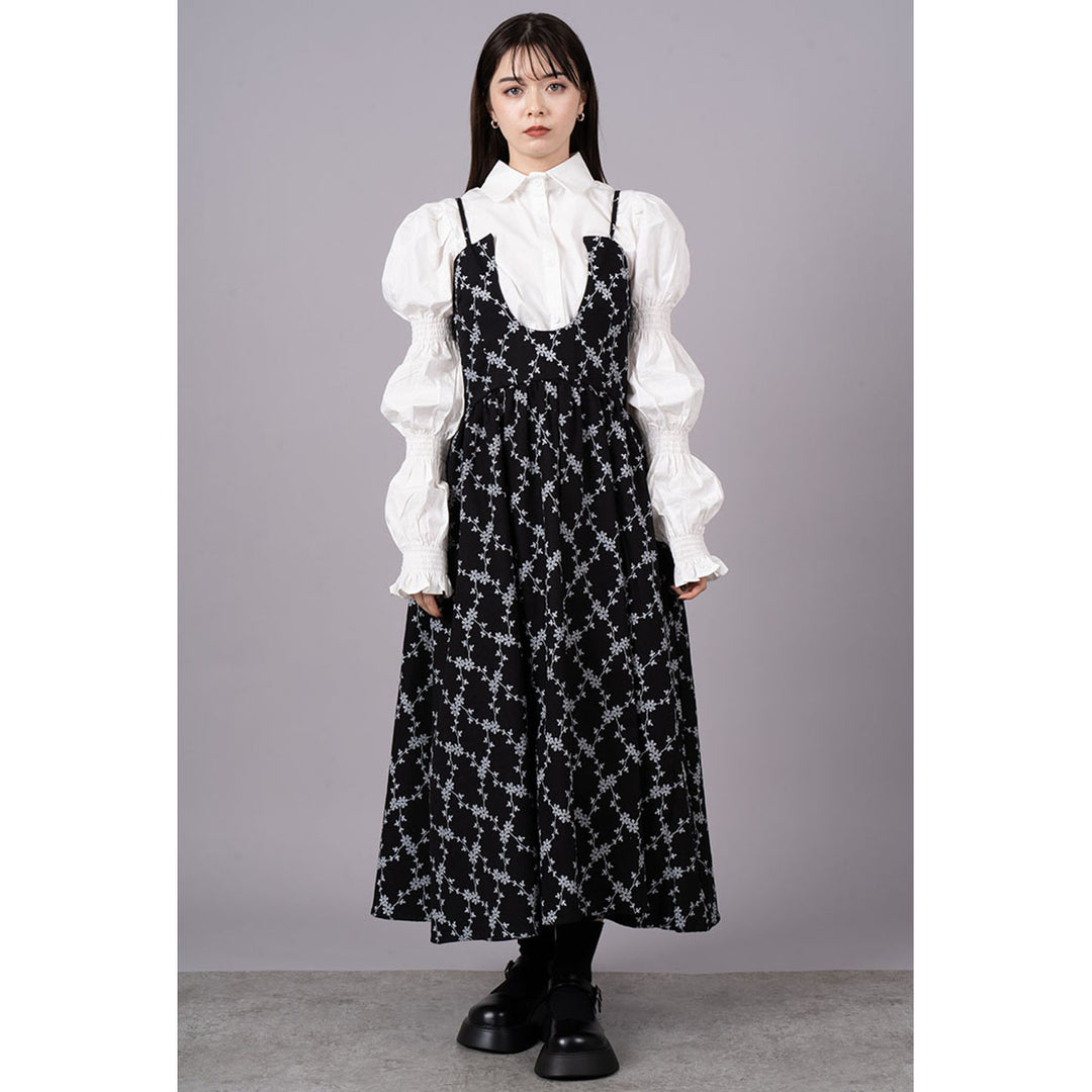 Cut Out Flower Camisole Onepiece