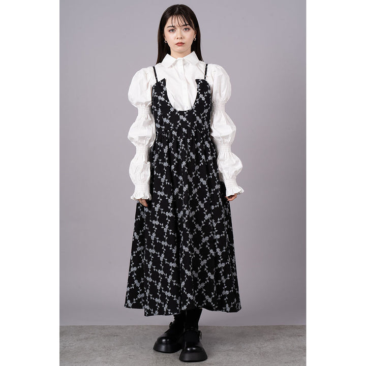 Cut Out Flower Camisole Onepiece