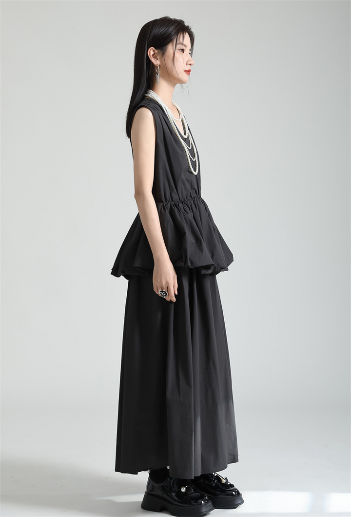 Balloon Tiered Gathered Onepiece