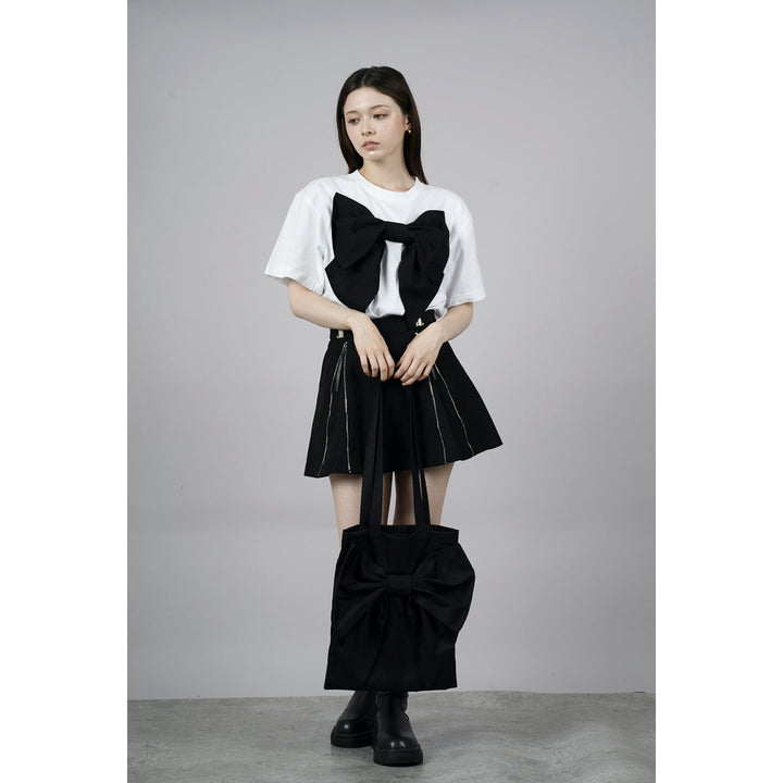 Front Ribbon Tote Bag (Small)