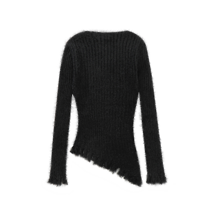 Asymmetry Logo Print Tops