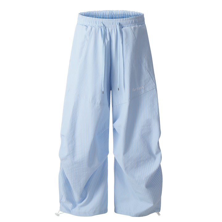 Loose Casual Stripe Long Pants