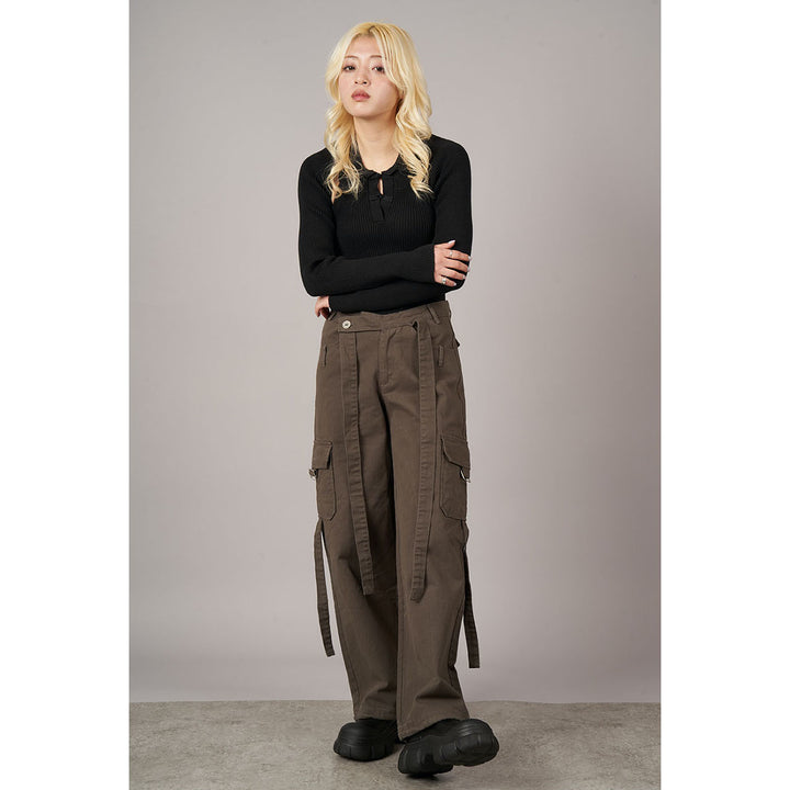 Cross Belt Cargo Pants