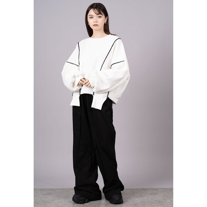 Fringe Lines Volume Pullover