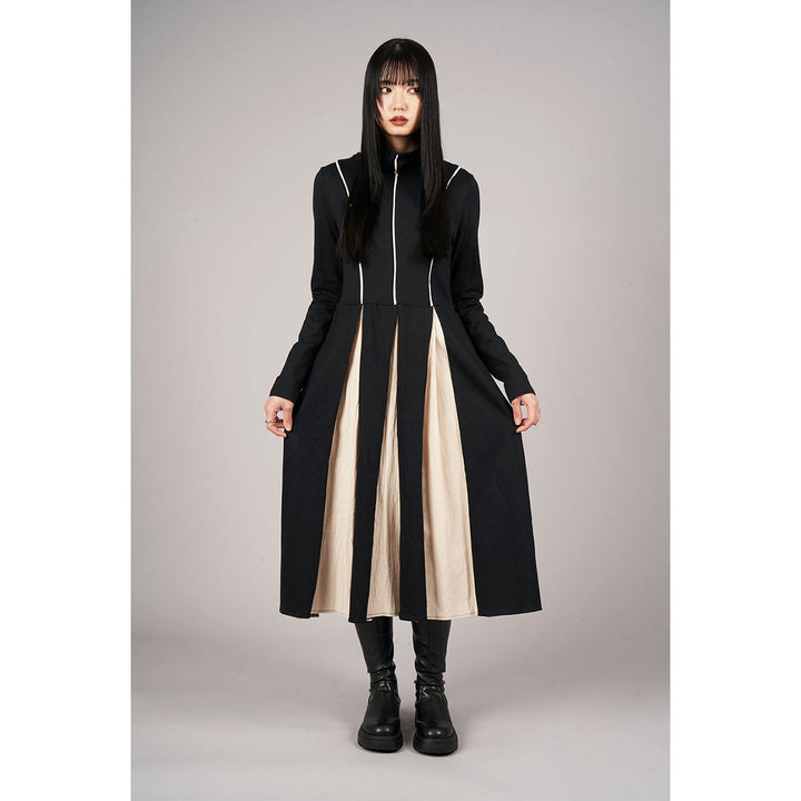 Bicolor High Neck Onepiece