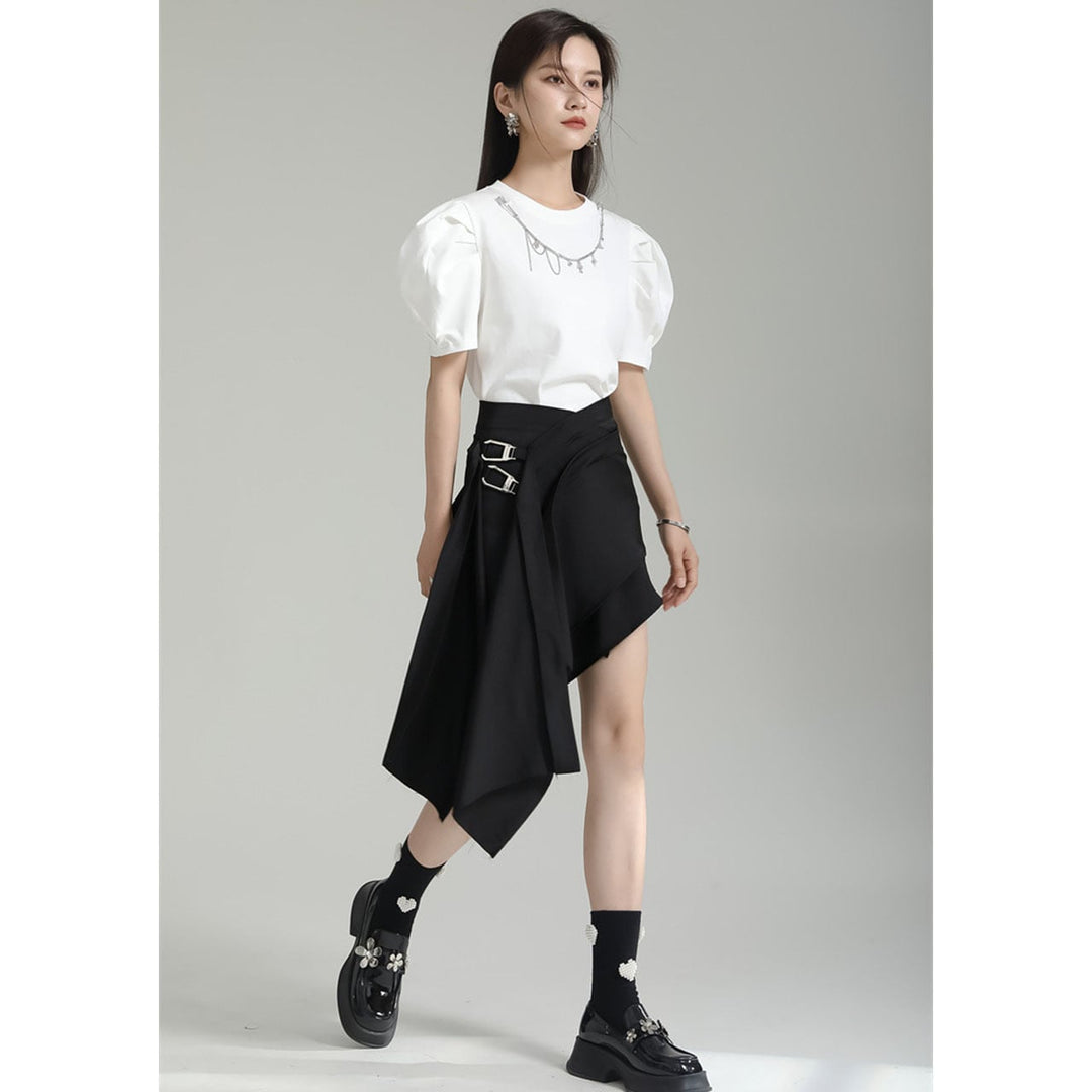 Tuck Puff Sleeve T-shirt