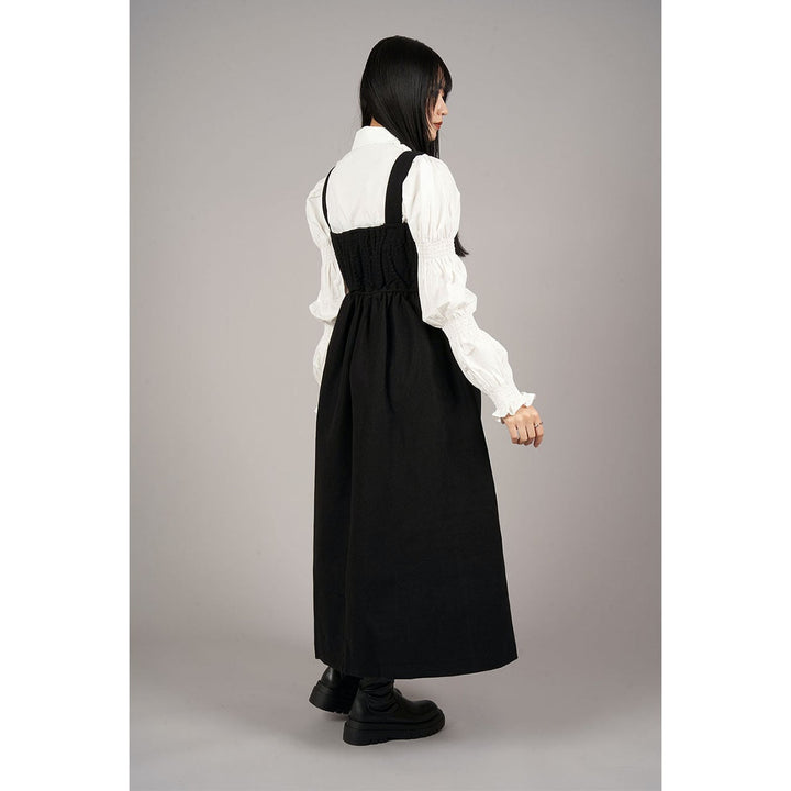 Suspender Long Shirring Onepiece