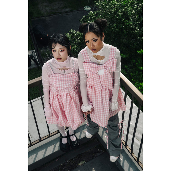 Shirring Tuck Balloon Mini Onepiece