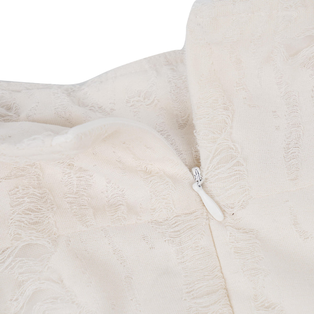 Ripped Drawstring Skirt