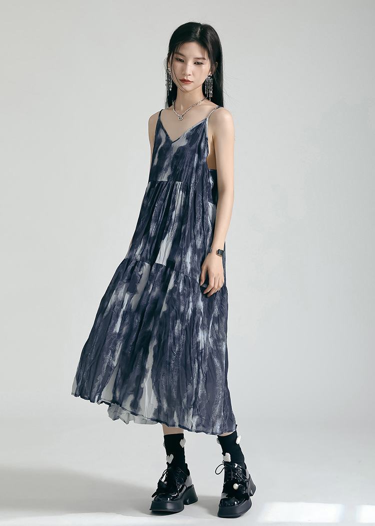 Tie Dye Tiered Camisole Onepiece