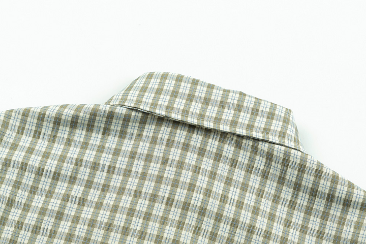 Lace checkered shirt