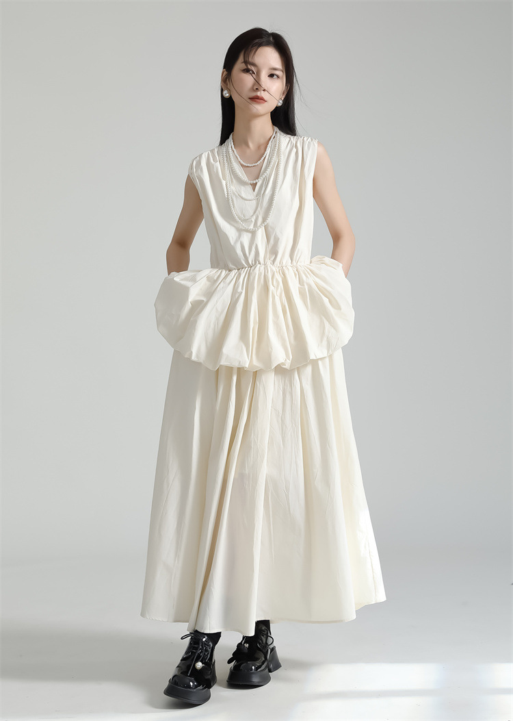 Balloon Tiered Gathered Onepiece