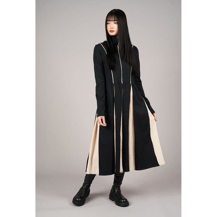 Bicolor High Neck Onepiece