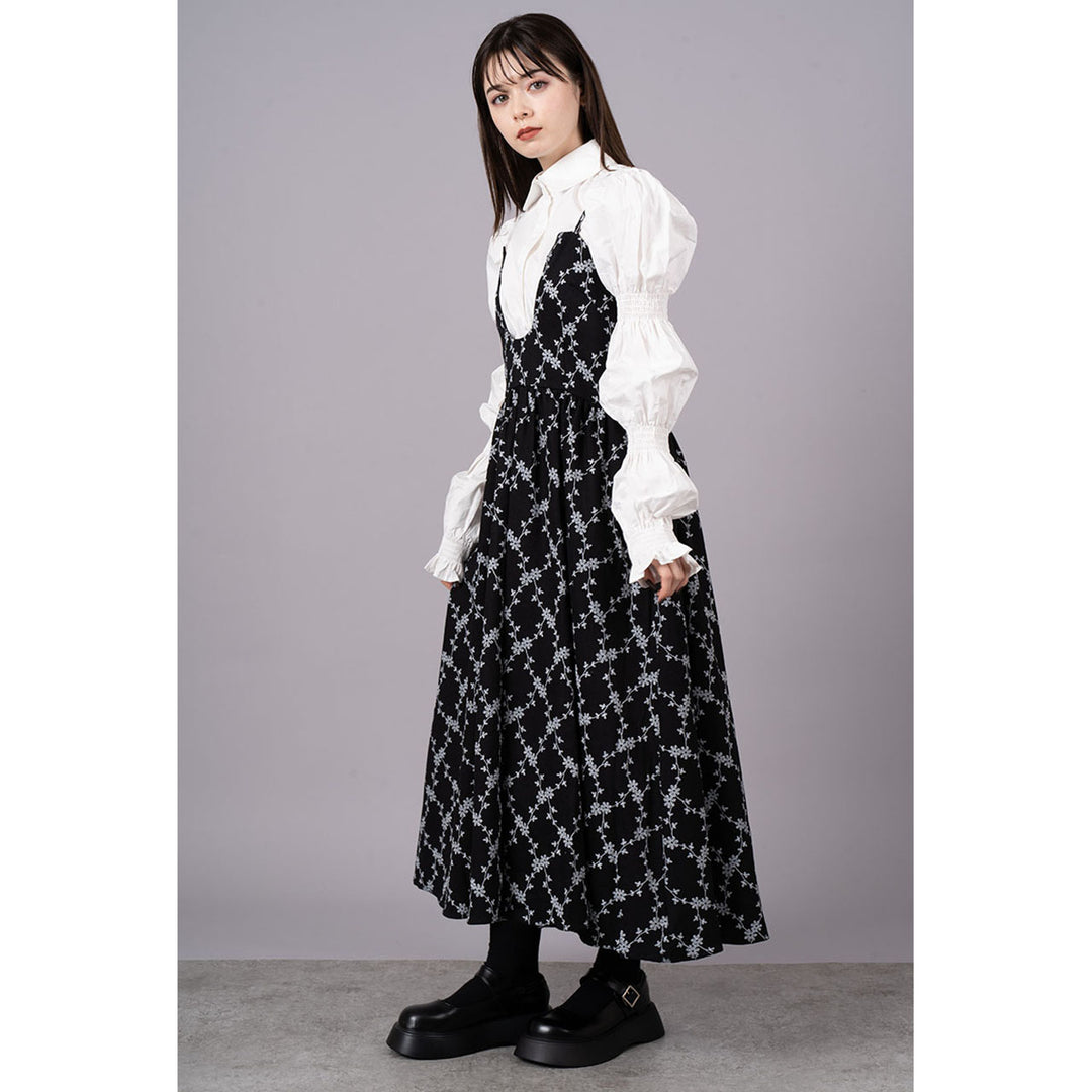 Cut Out Flower Camisole Onepiece