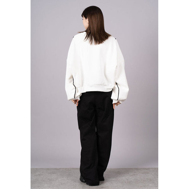 Fringe Lines Volume Pullover