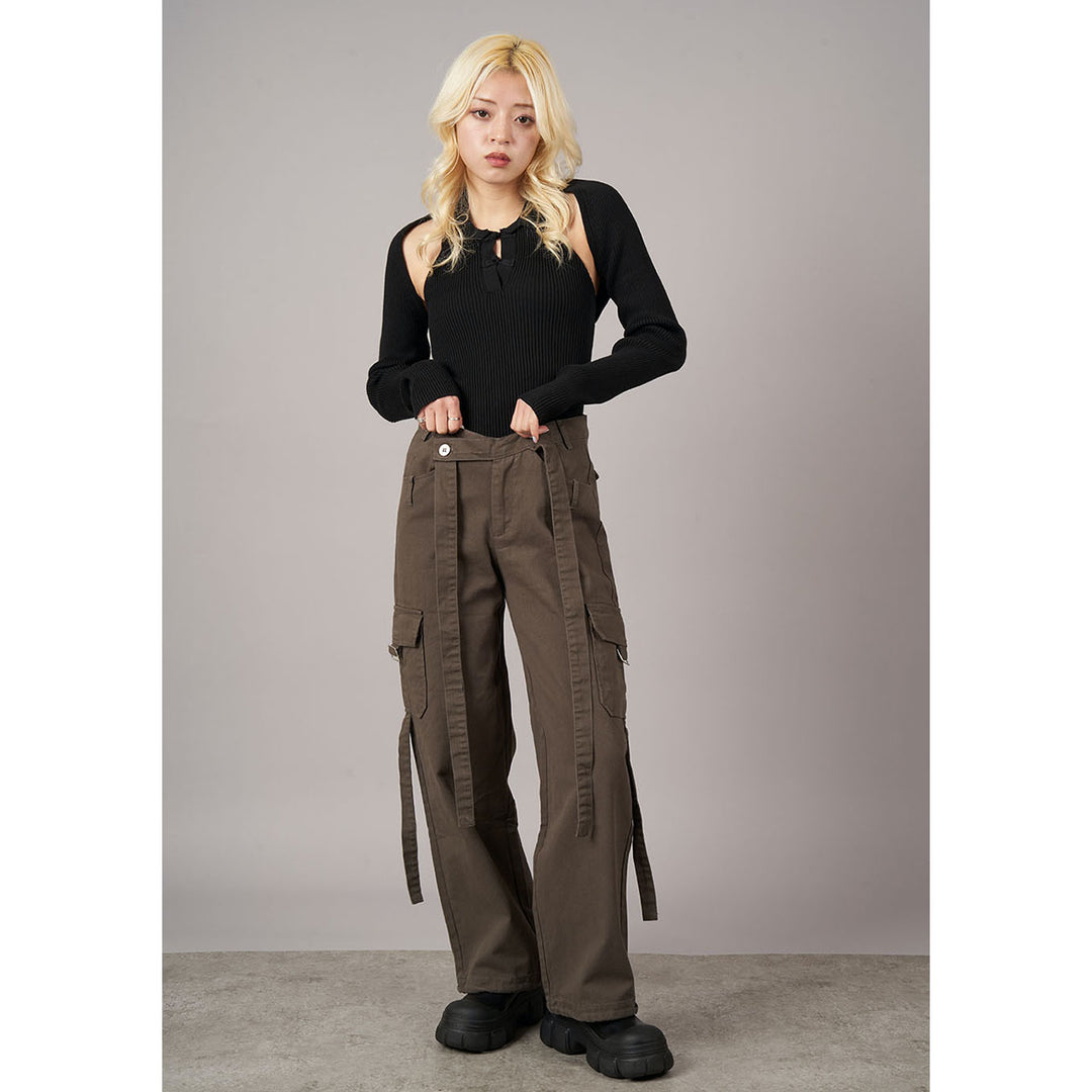 Cross Belt Cargo Pants