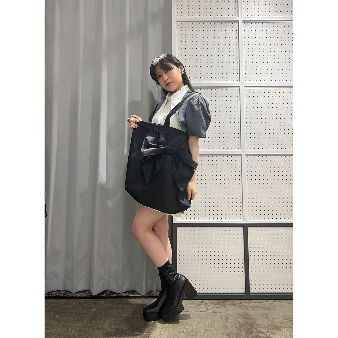 Front Ribbon Tote Bag (Big)