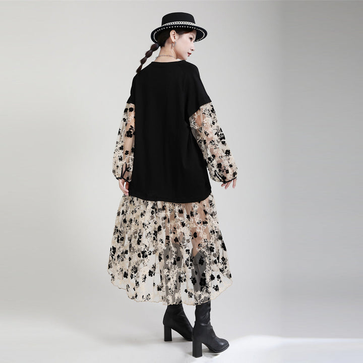 Flower Lace Long Onepiece