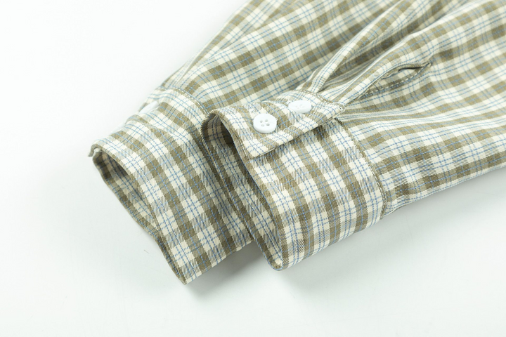 Lace checkered shirt