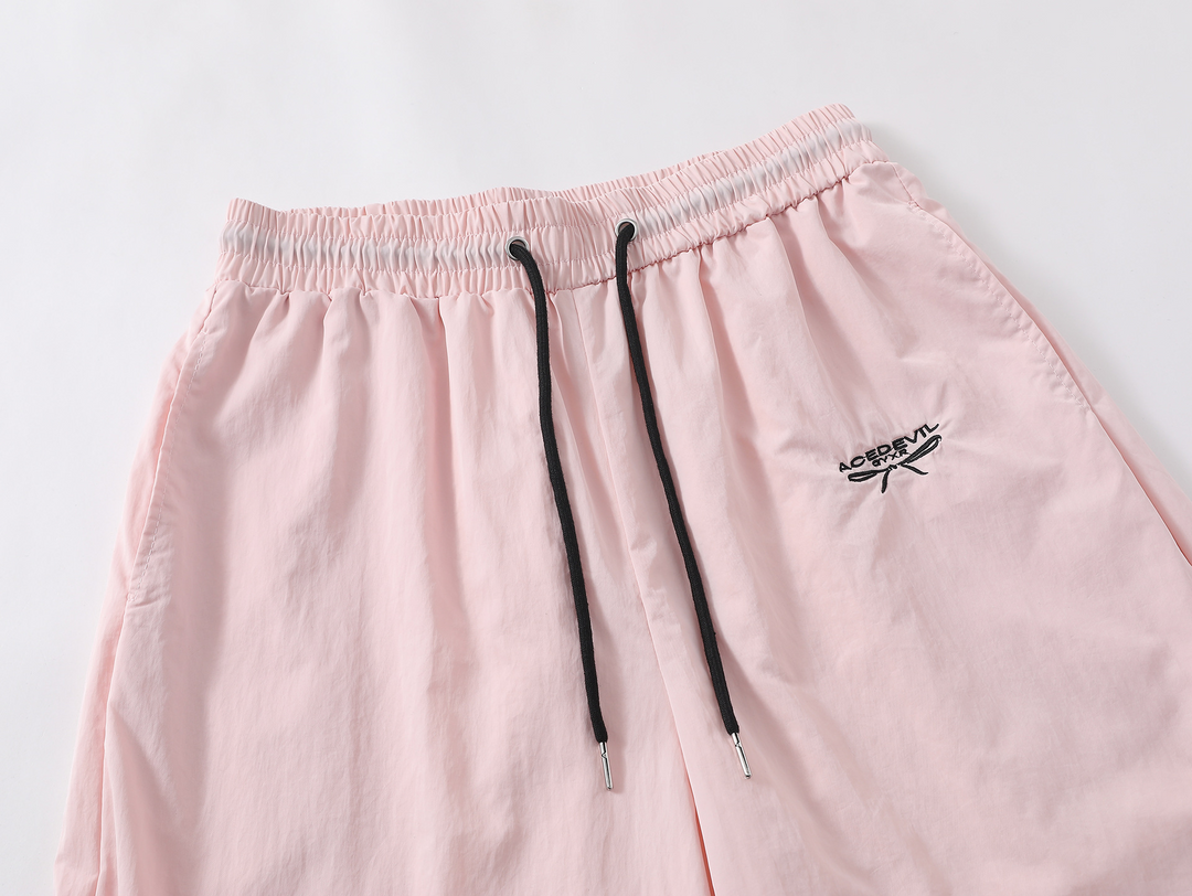 Loose Said Shirring Ribbon Long Pants