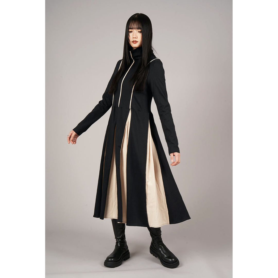 Bicolor High Neck Onepiece