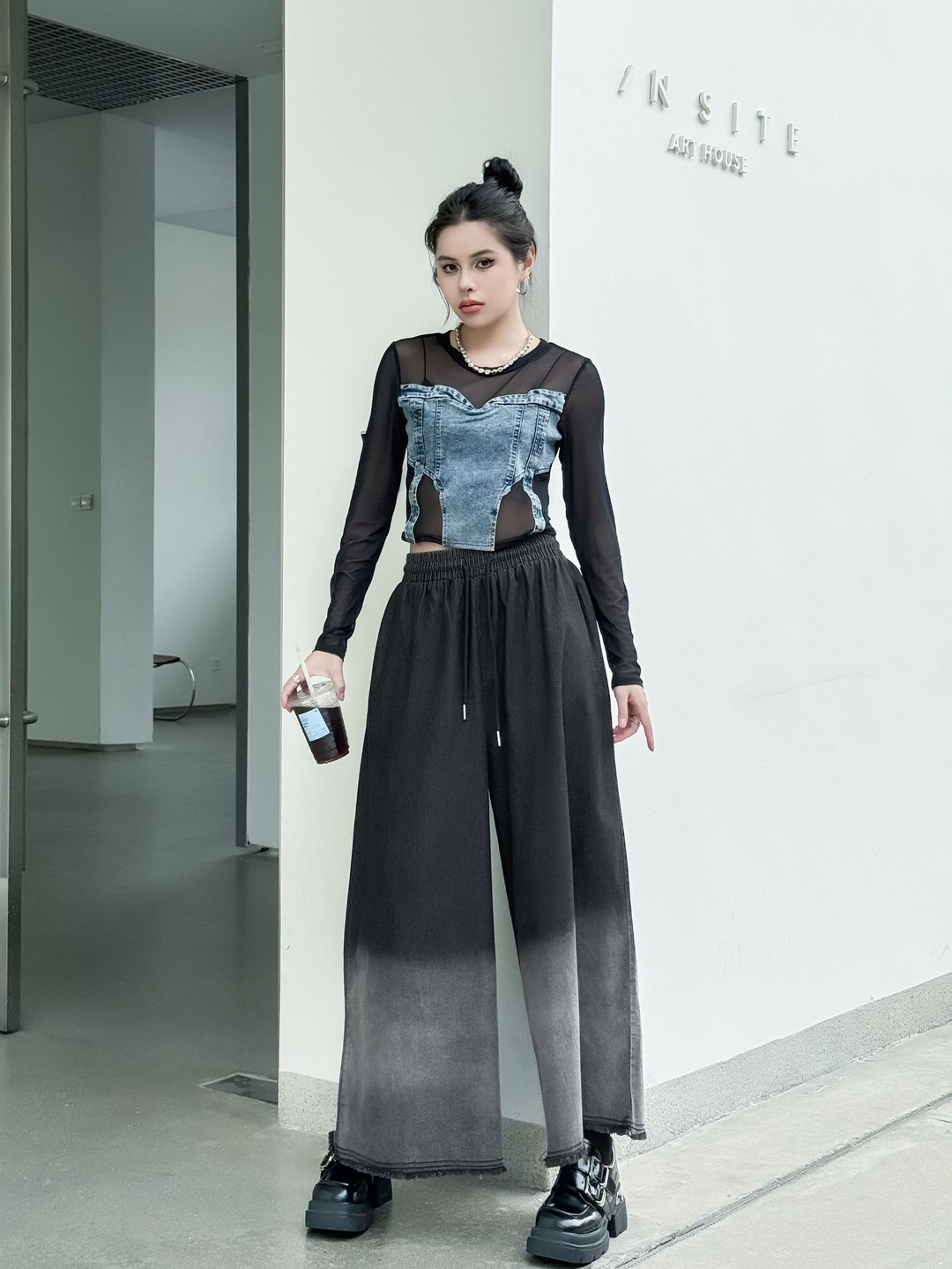 Gradient Wide Pants