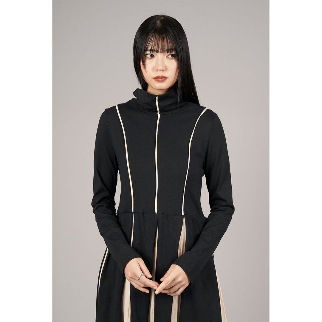 Bicolor High Neck Onepiece