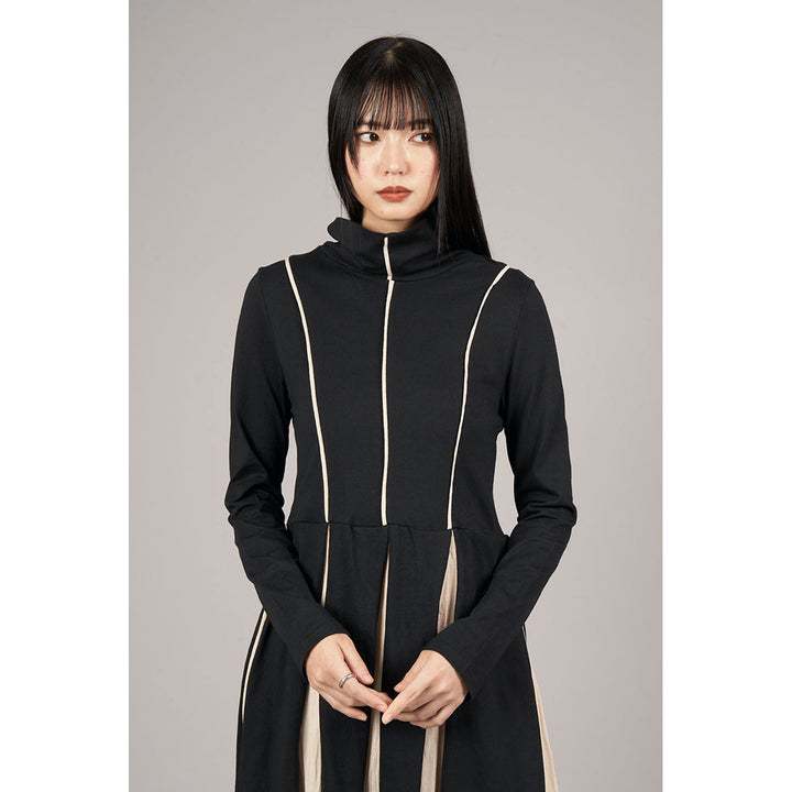 Bicolor High Neck Onepiece
