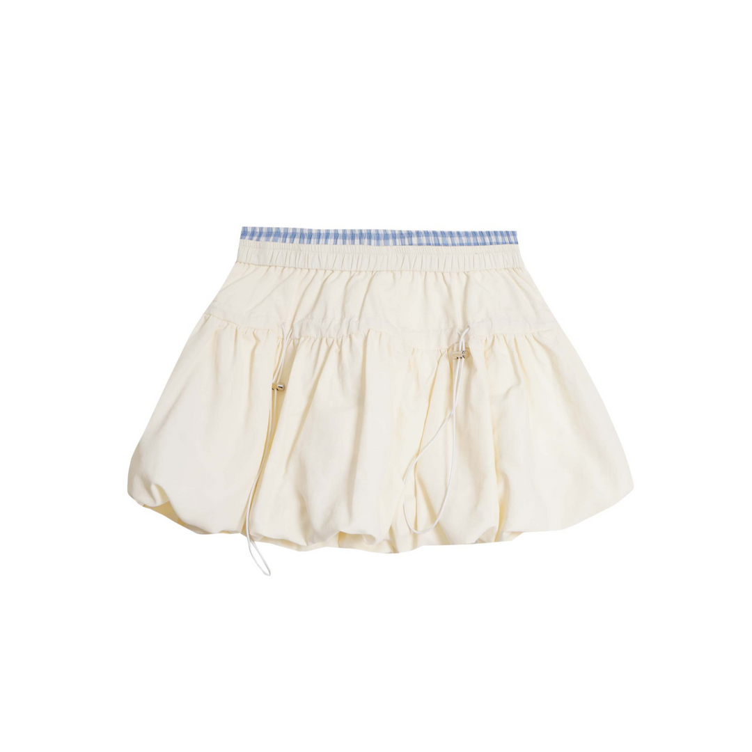 Layered design mini skirt