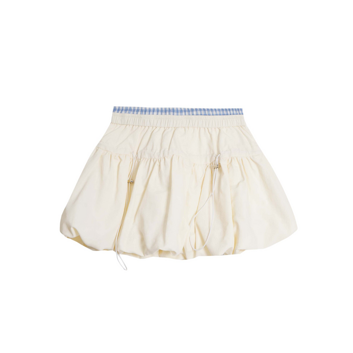 Layered design mini skirt