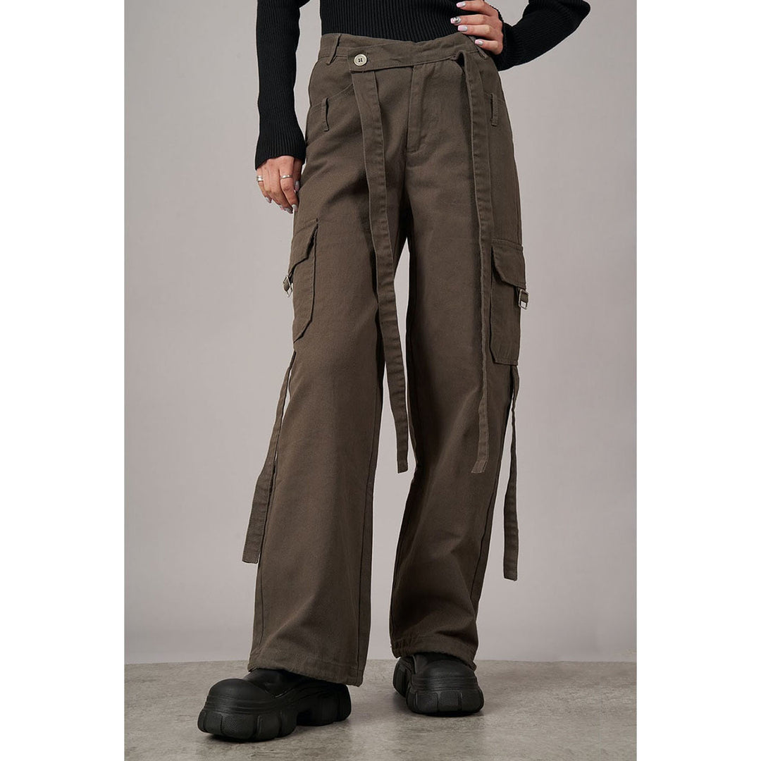 Cross Belt Cargo Pants