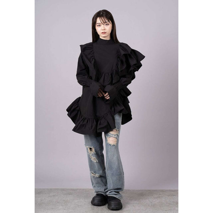 Cut Off Damage Denim Jeans