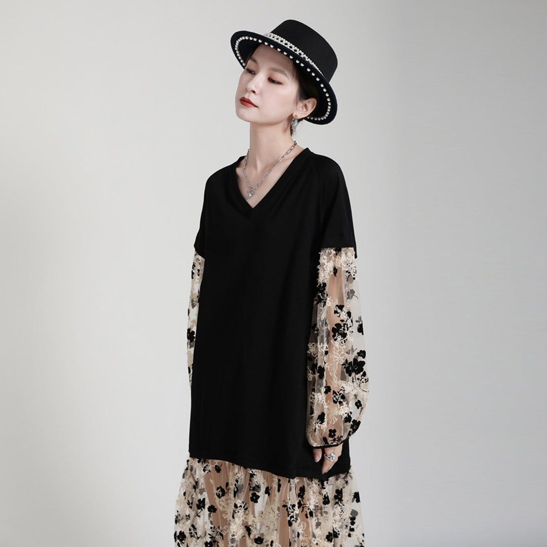 Flower Lace Long Onepiece