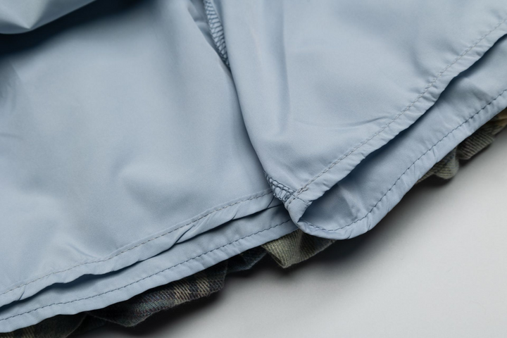 Check Front Frill Ribbon Mini Skirt