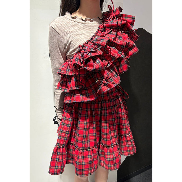 Tiered Ribbon Frill Bustier