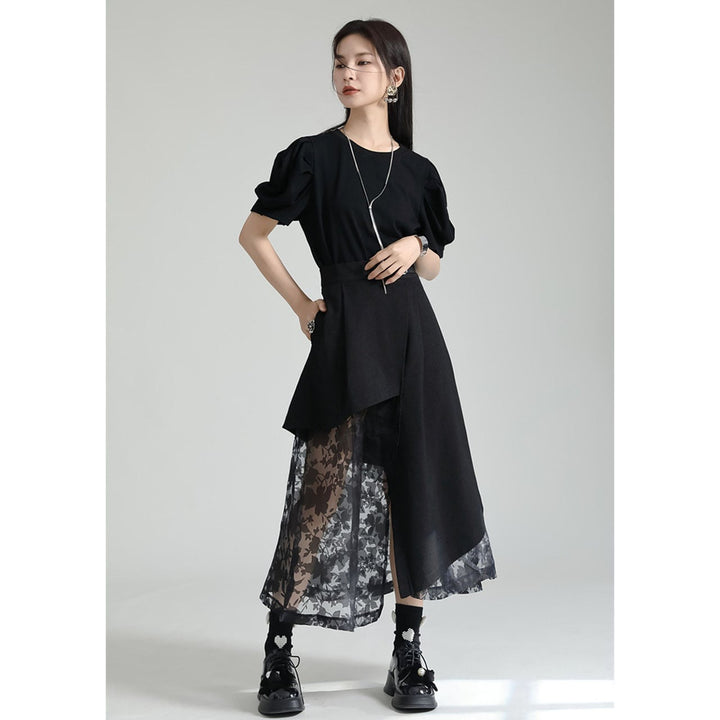 Tuck Puff Sleeve T-shirt