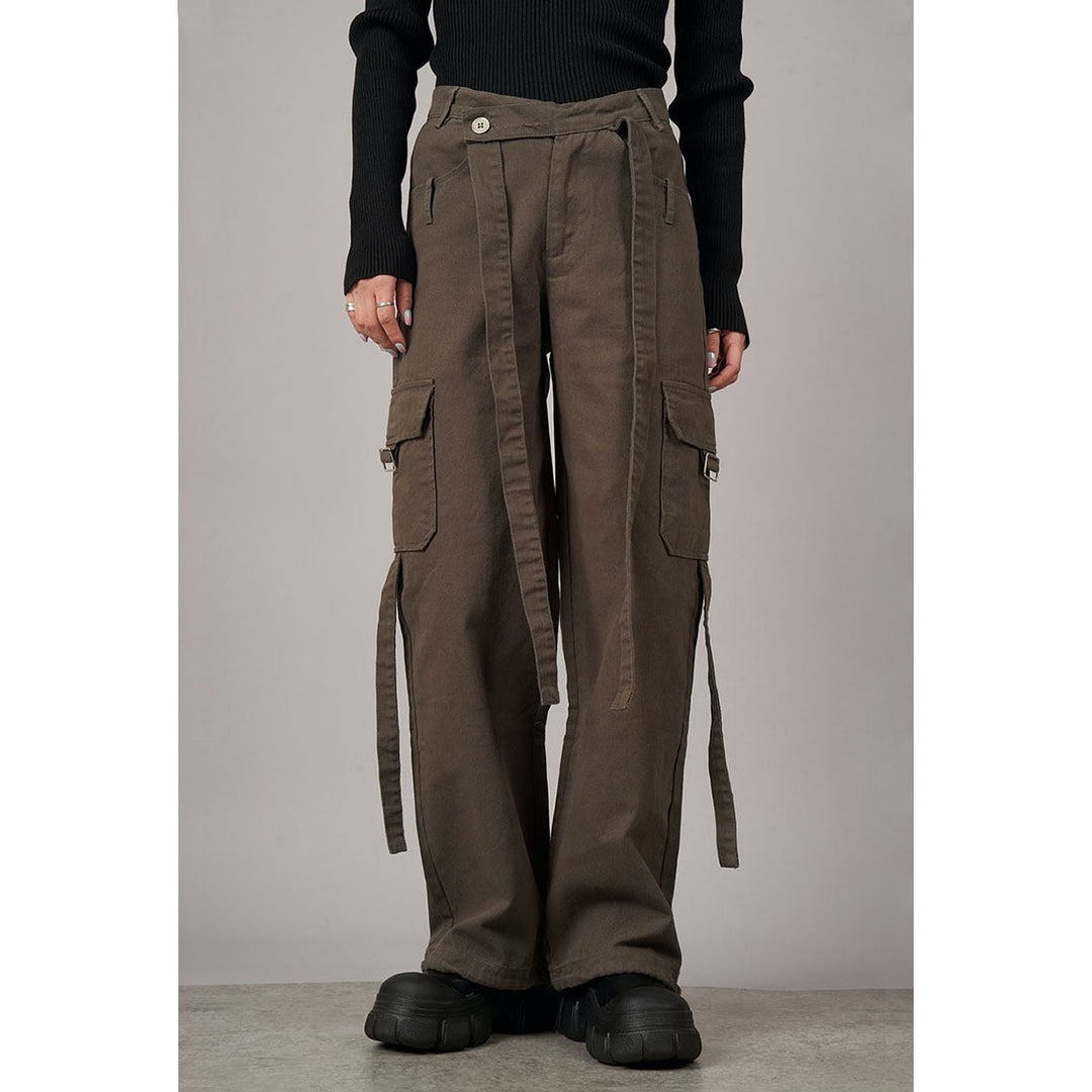 Cross Belt Cargo Pants