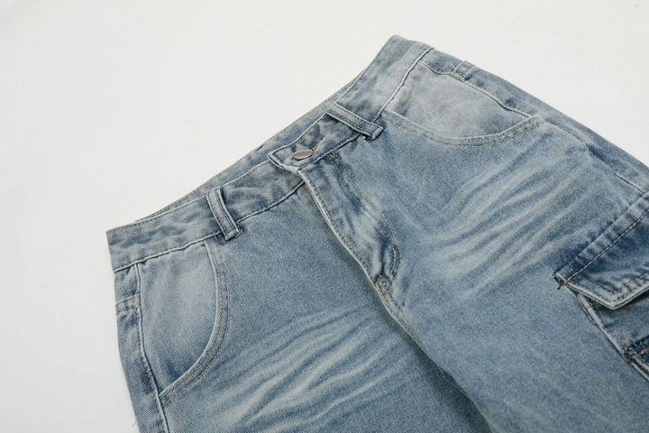 Pocket Washed Slim Jeans