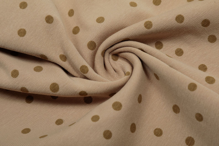 Dot Pattern Print Bear Short Sleeve T-shirt