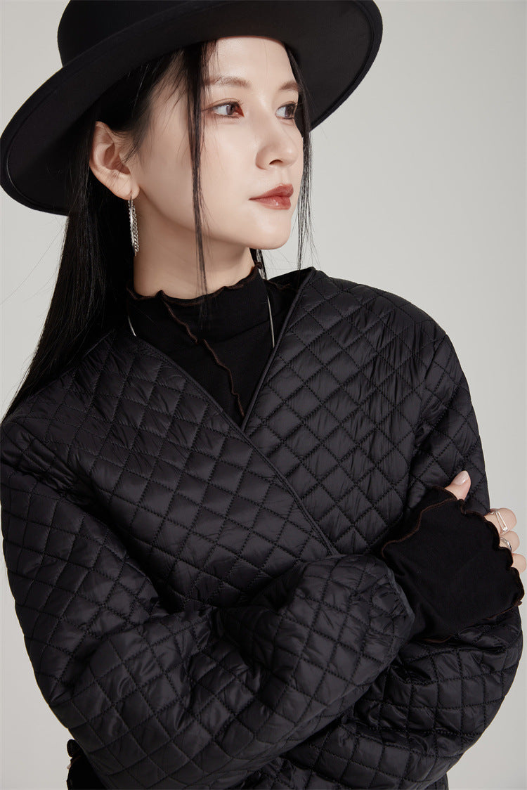 Loose Diamond Padded Jacket