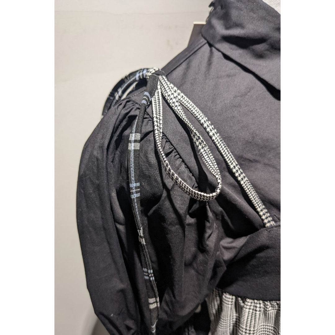 Patchwork Tiered Ribbon Onepiece