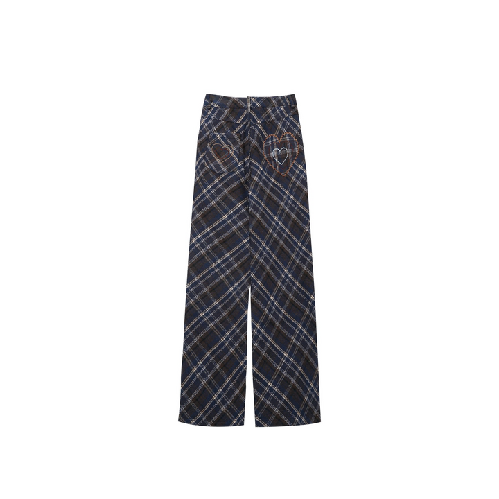 Diagonal Check Pants