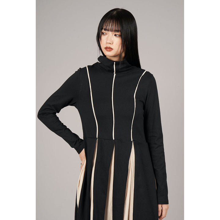 Bicolor High Neck Onepiece