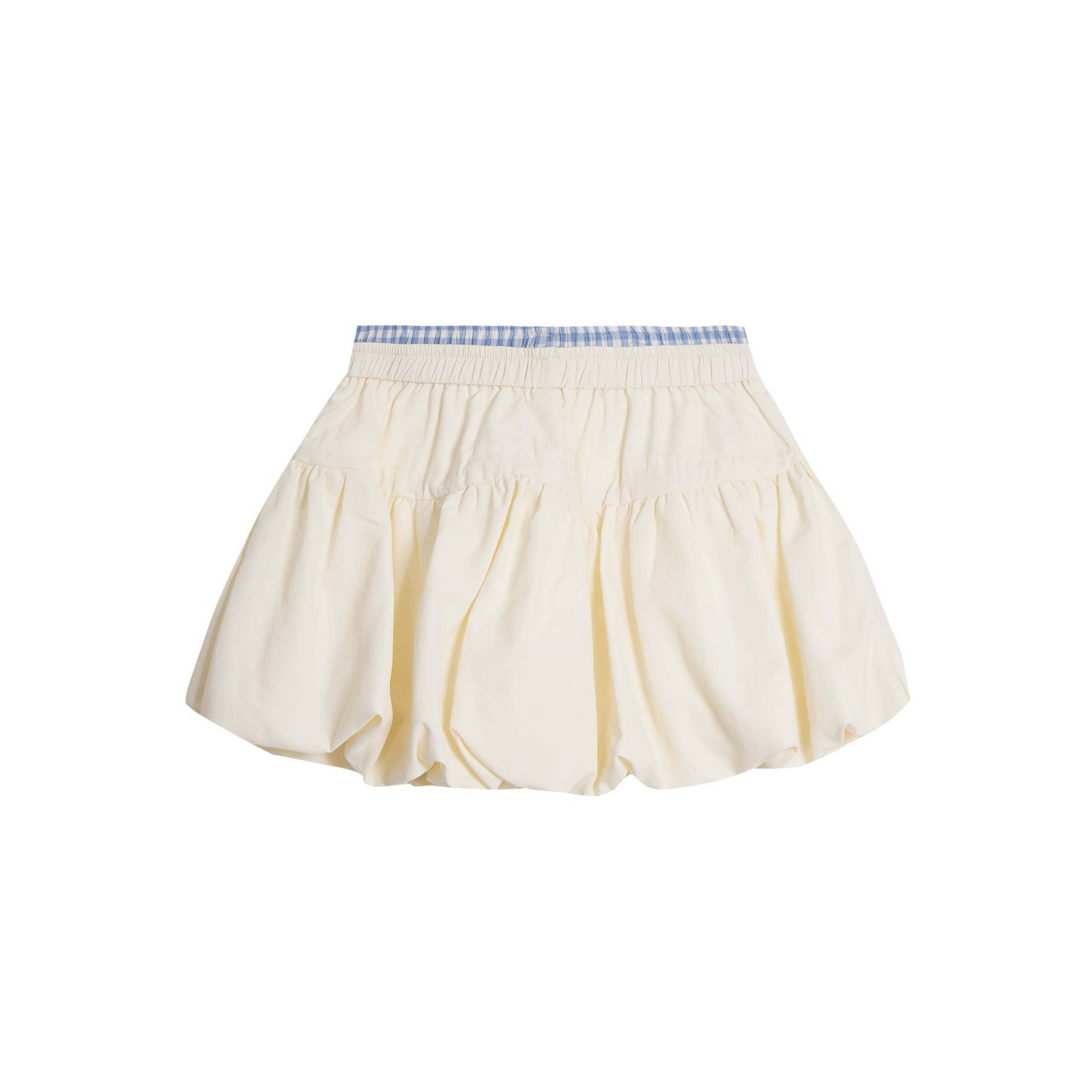 Layered design mini skirt