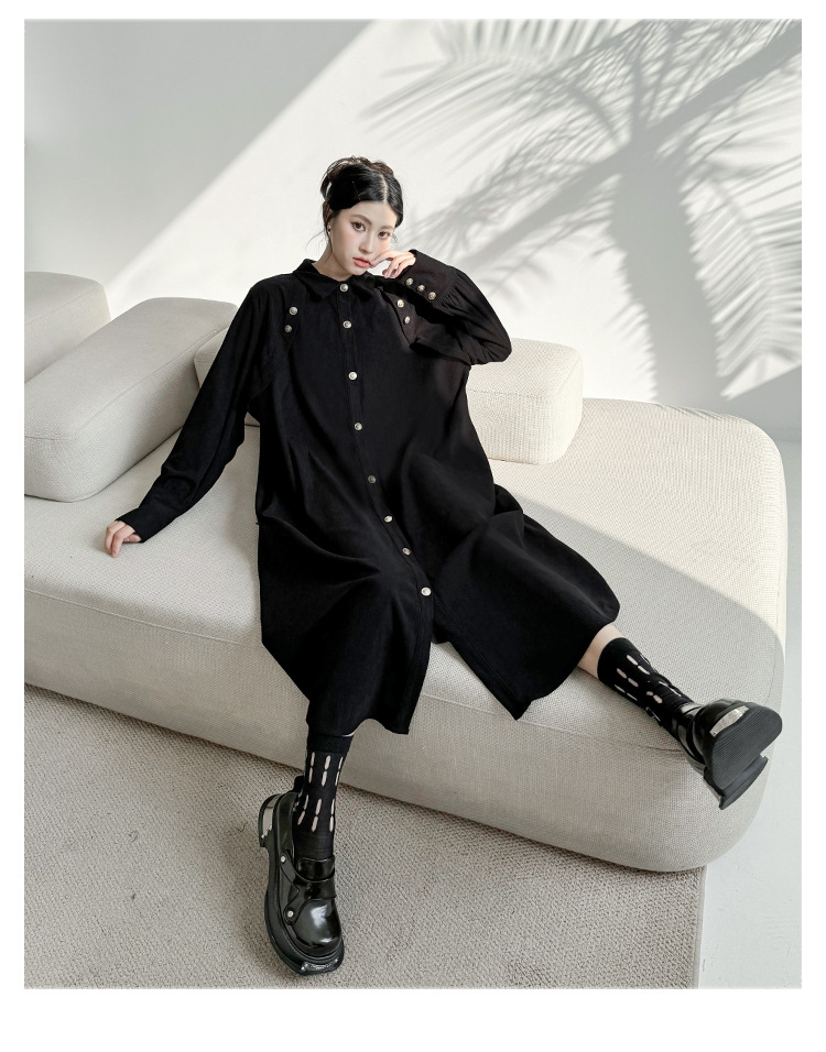 French style button one-piece